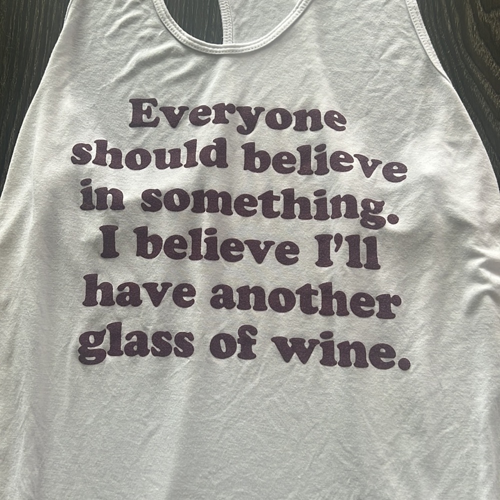 Jac Vanek high low wine top